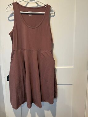 torrid Mauve Tank A-Line Mini Dress with Pockets.    B16